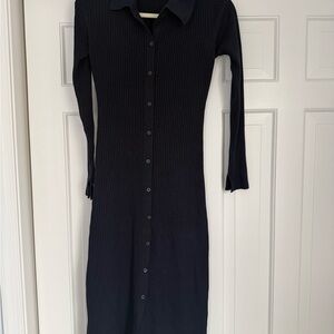 French Connection Mari Cardigan Ribbed Knit Dress